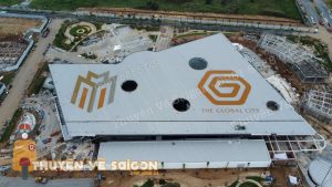 sơn logo lên mái tôn nhà xương