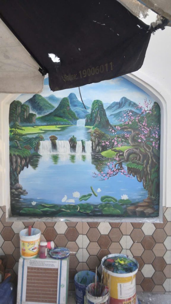 Vẽ tranh tường trần nhà đẹp nhất tại sài gòn