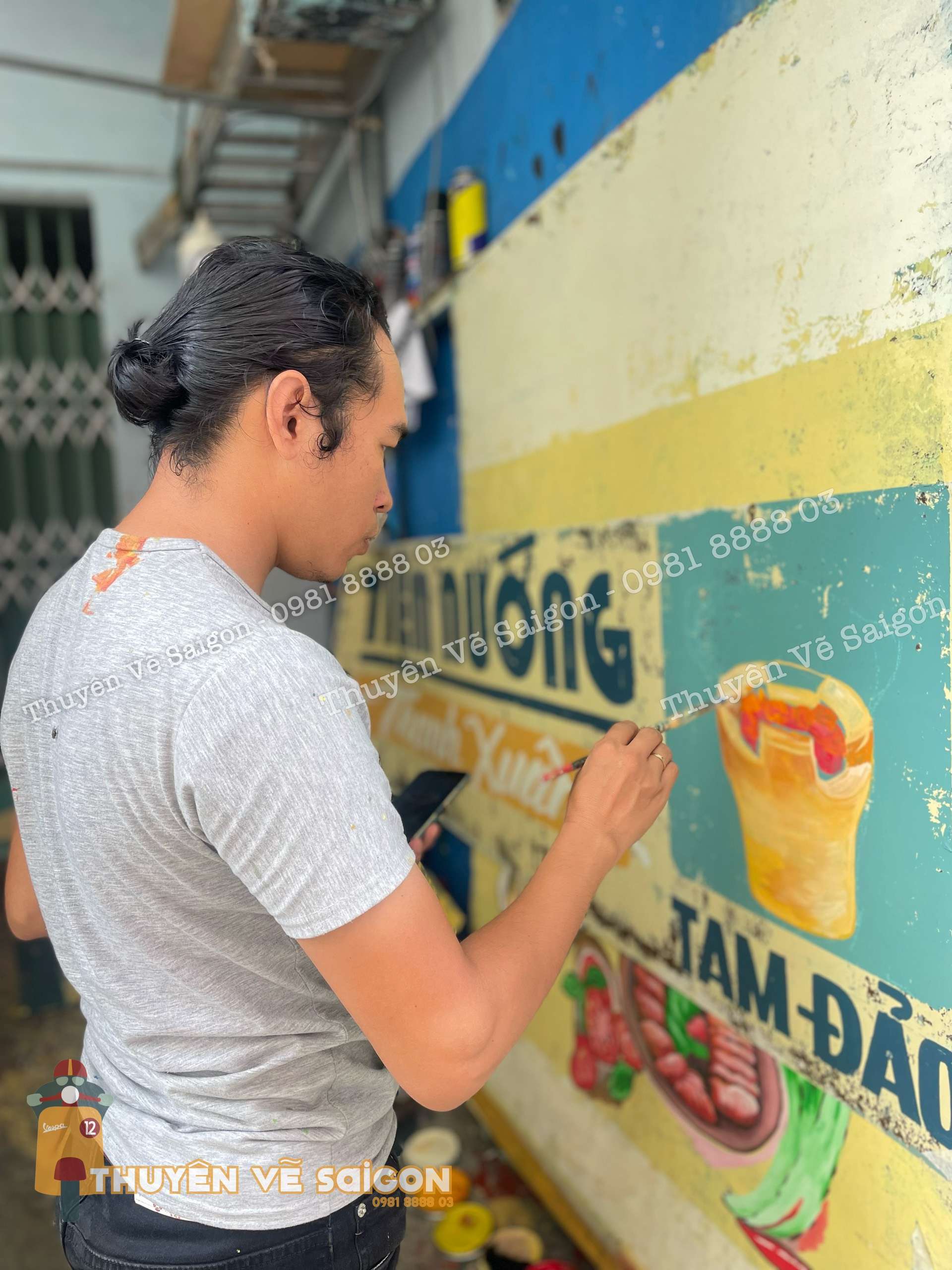 BẢNG HIỆU VẼ TAY - VẼ BẢNG HIỆU BẰNG SƠN DẦU