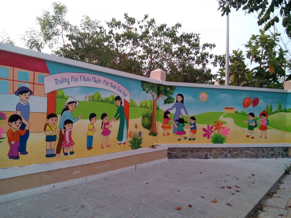 tranh tường mầm non