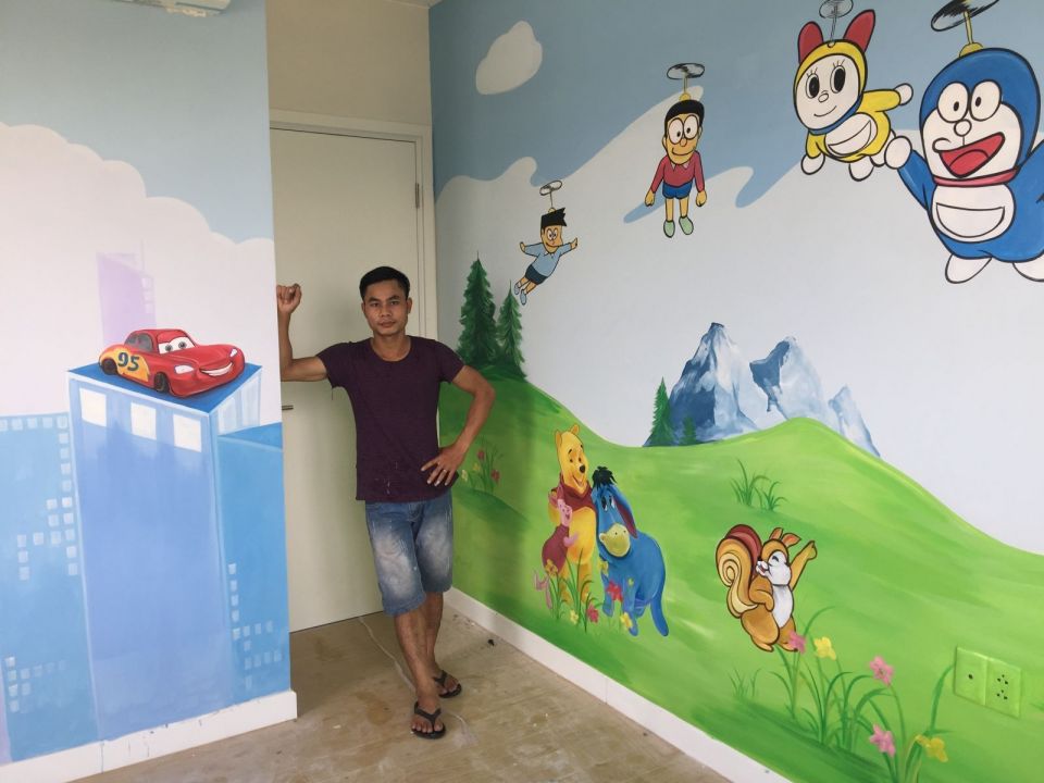 vẽ tranh tường tại Q9 nhận vẽ tranh tường khu vực Q9 và thủ đức