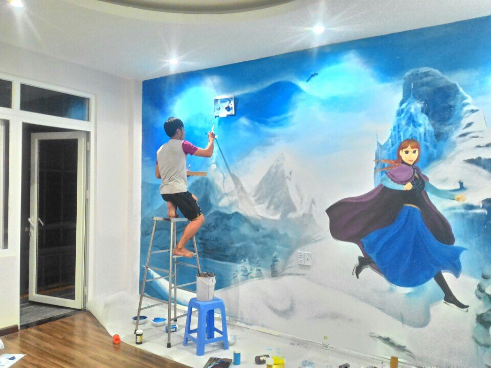 Tranh tường nghệ thuật, vẽ tranh tường tphcm