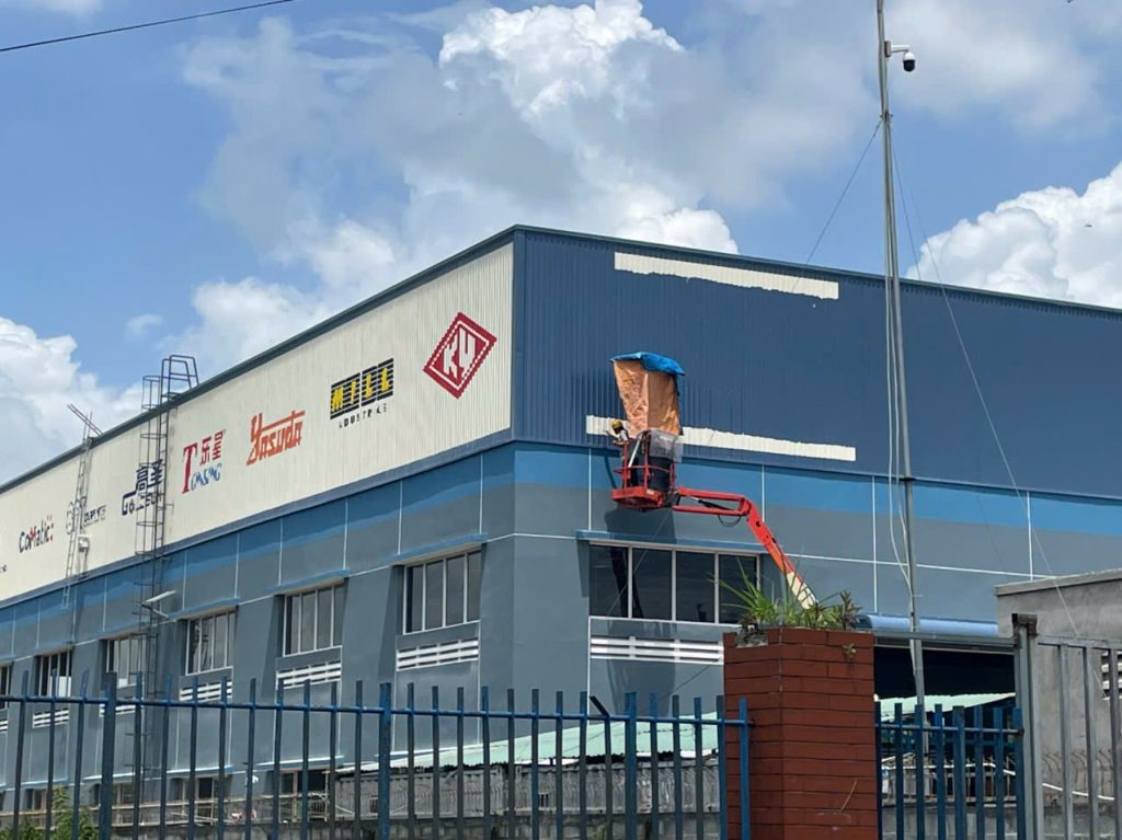 Sơn logo lên nhà dịch vụ sơn mới logo lên Tường thuật - sơn vẽ logo lên Tường